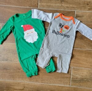 Halloween & Christmas Baby Clothes Bundle